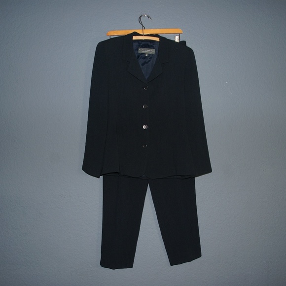Garfield & Marks Pants - GARFIELD & MARKS Navy Blazer Jacket+Pant Suit sz 8